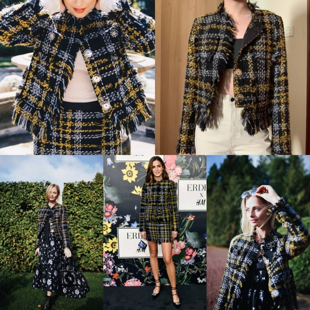 Erdem x H&M collection Tweed jacket